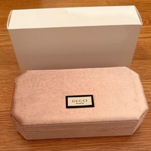 Gucci Blush Pink Velvet Jewelry Box